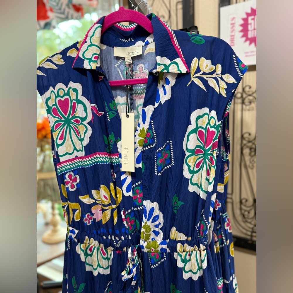 Floral Maxi Dress in Blue - Picture 4 of 7